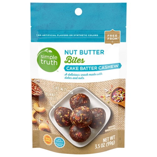 Simple Truth Nut Butter Bites Cake Batter Cashew -- 3.5 oz