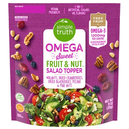 Simple Truth Omega Sweet Fruit & Nut Salad Topper