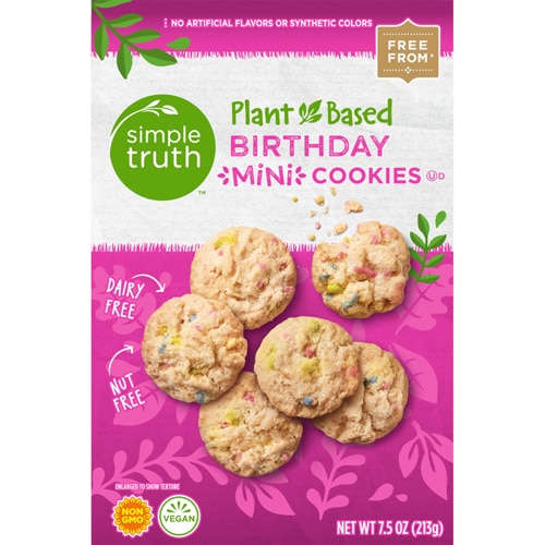 Simple Truth Plant Based Mini Cookies Birthday -- 7.5 oz