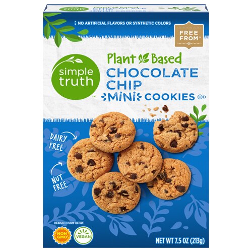 Simple Truth Plant Based Mini Cookies Chocolate Chip -- 7.5 oz