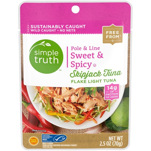 Simple Truth Pole & Line Skip Jack Tuna Sweet & Spicy -- 2.5 oz