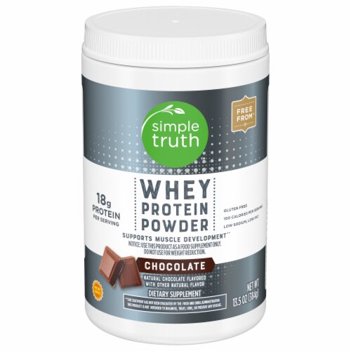 Simple Truth Whey Protein Powder Chocolate -- 13.3 oz