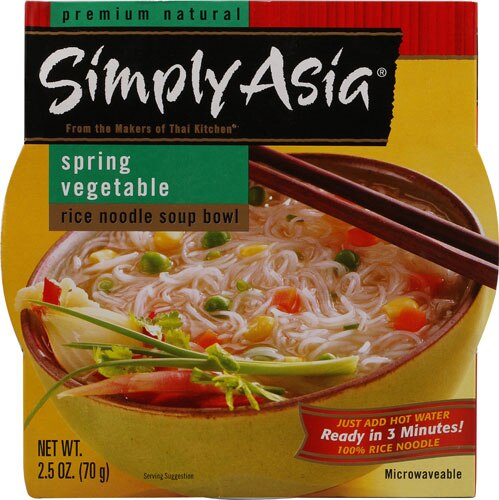 Simply Asia Noodle Soup Bowl Spring Vegetable Rice -- 2.5 oz