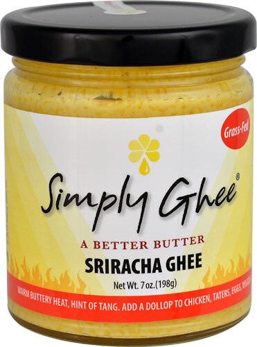 Simply Ghee Grass-Fed Ghee Sriracha -- 7 oz