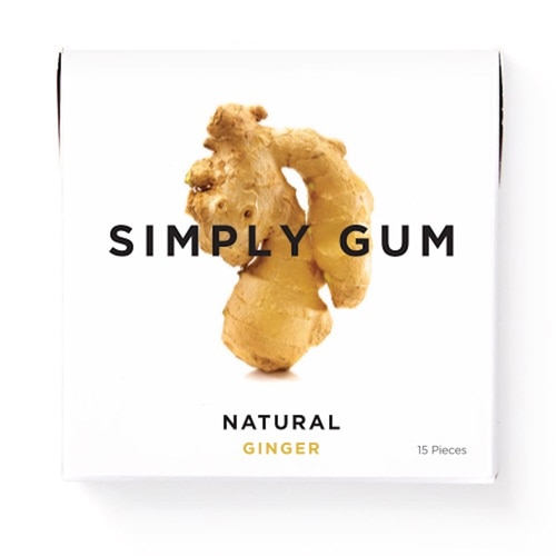 Simply Gum Natural Chewing Gum Ginger -- 15 Pieces