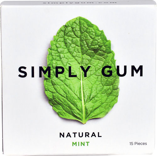 Simply Gum Natural Chewing Gum Mint -- 15 Pieces