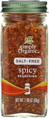 Simply Organic Salt-Free Spicy Seasoning Blend 2.40 oz.