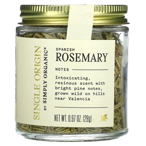 Simply Organic Single Origin Spanish Rosemary - Certified Organic -- 0.97 oz