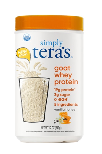 Simply Tera's Goat Whey Protein Vanilla Honey -- 12 Servings