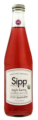 Sipp Sparkling Organics Eco Beverage Mojo Berry -- 12 fl oz
