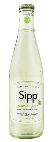 Sipp Sparkling Organics Eco Beverage Summer Pear -- 12 fl oz