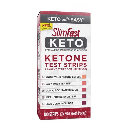 SlimFast Keto Ketone Test Strips -- 100 Pack
