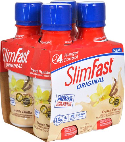 SlimFast Original Meal Replacement Shakes French Vanilla -- 4 Pack