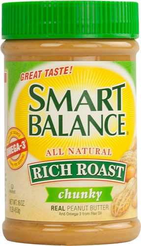 Smart Balance Peanut Butter Rich Roast and Chunky -- 16 oz