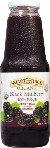 Smart Juice Organic 100% Juice Black Mulberry -- 33.8 fl oz