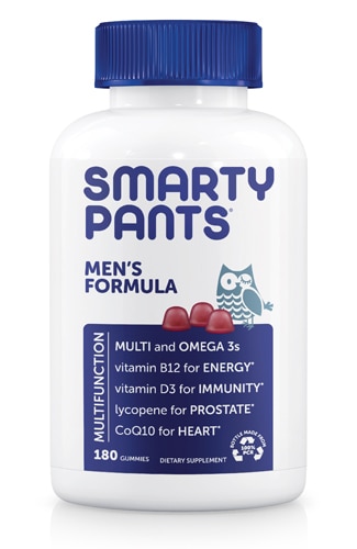 SmartyPants Men's Mo Complete Multivitamin -- 180 Gummies