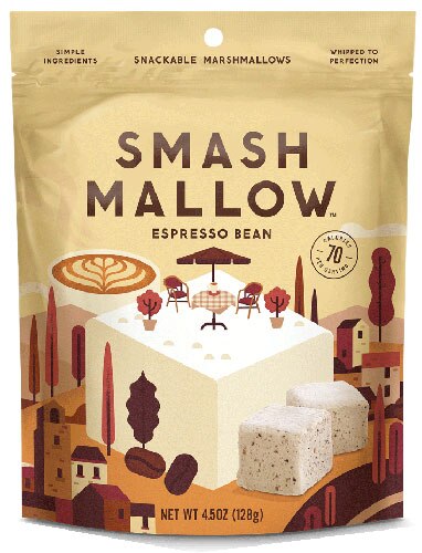 Smashmallow Snackable Marshmallow Espresso Bean -- 4.5 oz