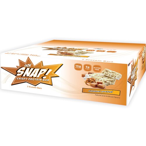Snap Nutrition Ooh SNAP!™ Crispy Protein Bar Caramel Pretzel -- 7 Bars