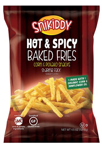 Snikiddy Organic Baked Fries Hot &amp; Spicy -- 4.5 oz
