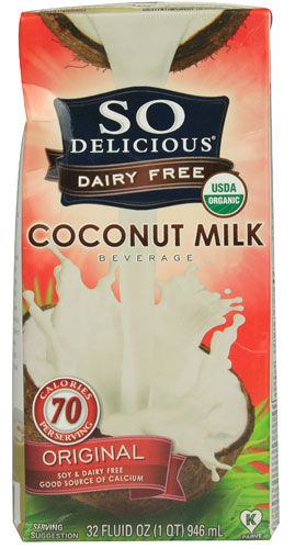 So Delicious Organic Coconut Milk Beverage Dairy Free Original -- 32 fl oz