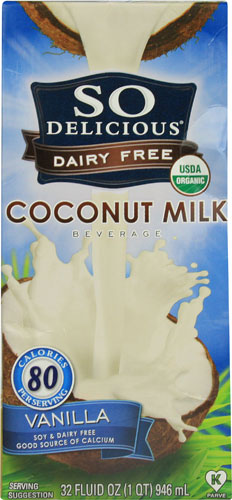 So Delicious Organic Coconut Milk Beverage Dairy Free Vanilla -- 32 fl oz