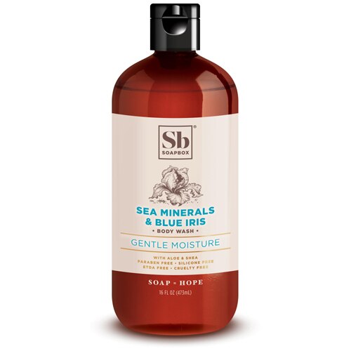 SoapBox Body Wash Sea Minerals & Blue Iris