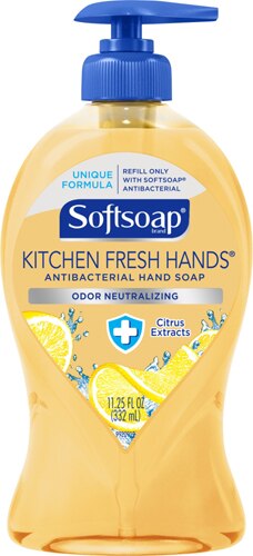 Softsoap Antibacterial Kitchen Fresh Hands Liquid Hand Soap Zesty Lemon