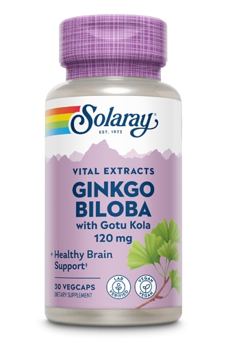 Solaray Ginkgo Biloba -- 30 Capsules