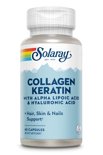 Solaray Type I and II and III Collagen Keratin -- 60 Capsules - Vitacost