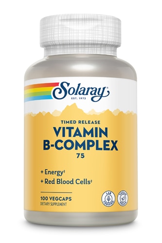 Solaray Vitamin B-Complex 75 -- 100 VegCaps