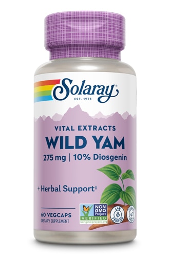 Solaray Wild Yam Root Extract -- 275 mg - 60 Vegetarian s