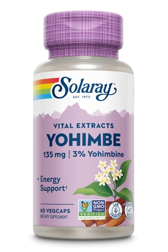 Solaray Yohimbe Extract -- 135 mg - 60 Vegetarian s