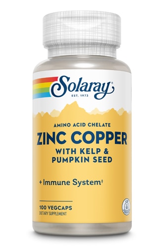 Solaray Zinc Copper -- 100 Vegetarian s