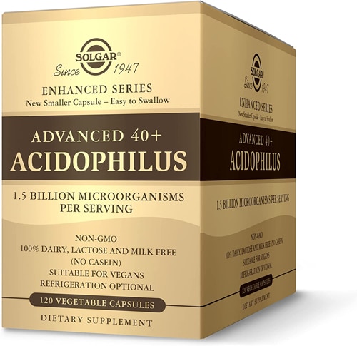 Solgar Advanced 40 + Acidophilus -- 120 Vegetable Capsules