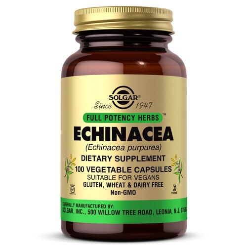 Solgar Echinacea -- 100 Vegetable Capsules