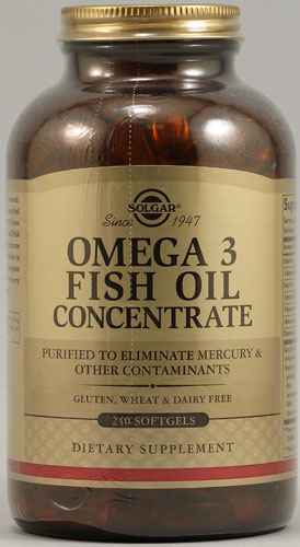 Solgar Omega-3 Fish Oil Concentrate -- 240 Softgels