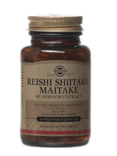 Solgar Reishi Shiitake Maitake Mushroom Extract -- 50 Vegetable Capsules