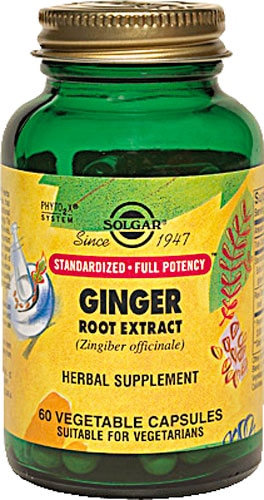 Solgar Ginger Root Extract -- 60 Vegetable Capsules