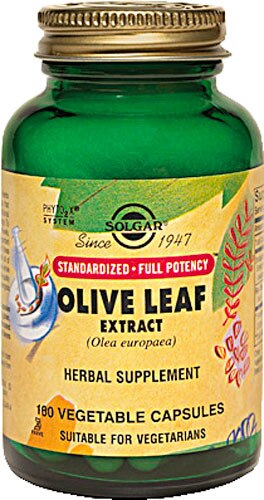 Solgar Olive Leaf Extract -- 180 Vegetable Capsules