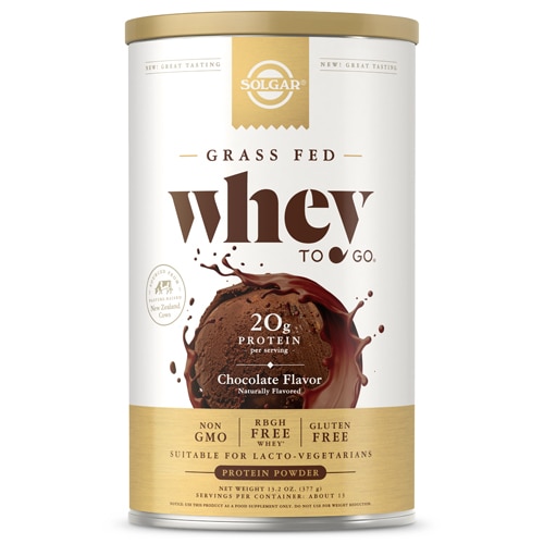 Solgar Whey To Go Whey Protein Powder Natural Chocolate