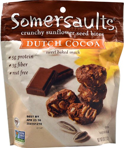 Somersault Crunchy Sunflower Seed Bites Dutch Cocoa -- 6 oz