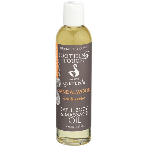 Soothing Touch Ayurveda - Sandalwood - Rich & Exotic - Bath & Body Massage Oil -- 8 oz