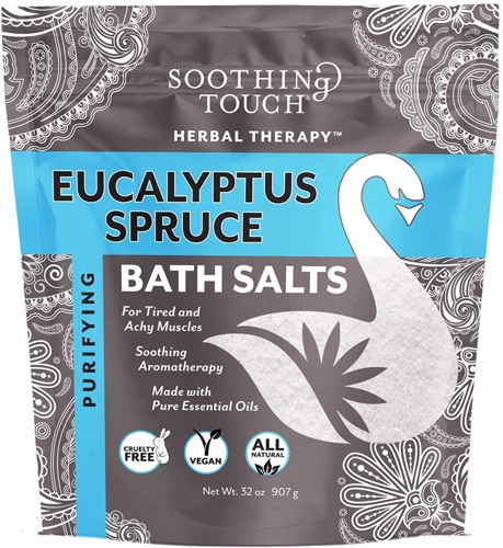 Soothing Touch Bath Salts Eucalyptus Spruce -- 32 oz