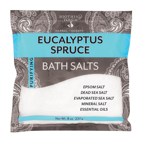 Soothing Touch Eucalyptus Spruce Bath Salts -- 8 oz