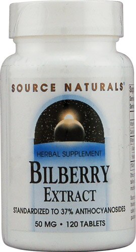 Source Naturals Bilberry Extract -- 50 mg - 120 Tablets