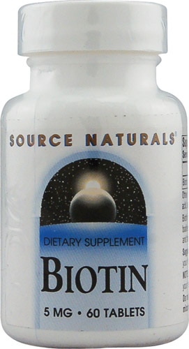 Source Naturals Biotin -- 5000 mcg - 60 Tablets