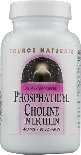 Source Naturals Phosphatidyl Choline In Lecithin -- 420 mg - 90 Softgels