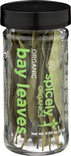 Spicely Organics Bay Leaves Whole Jar -- 0.09 oz