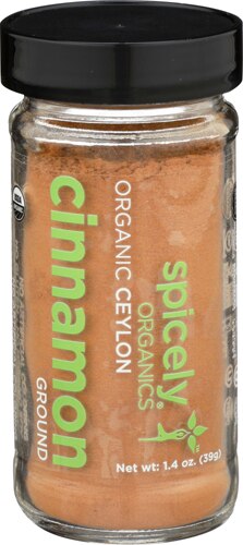 Spicely Organics Ceylon Ground Cinnamon -- 1.4 oz