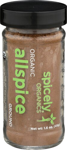 Spicely Organics Organic Allspice Ground Jar -- 1.6 oz
